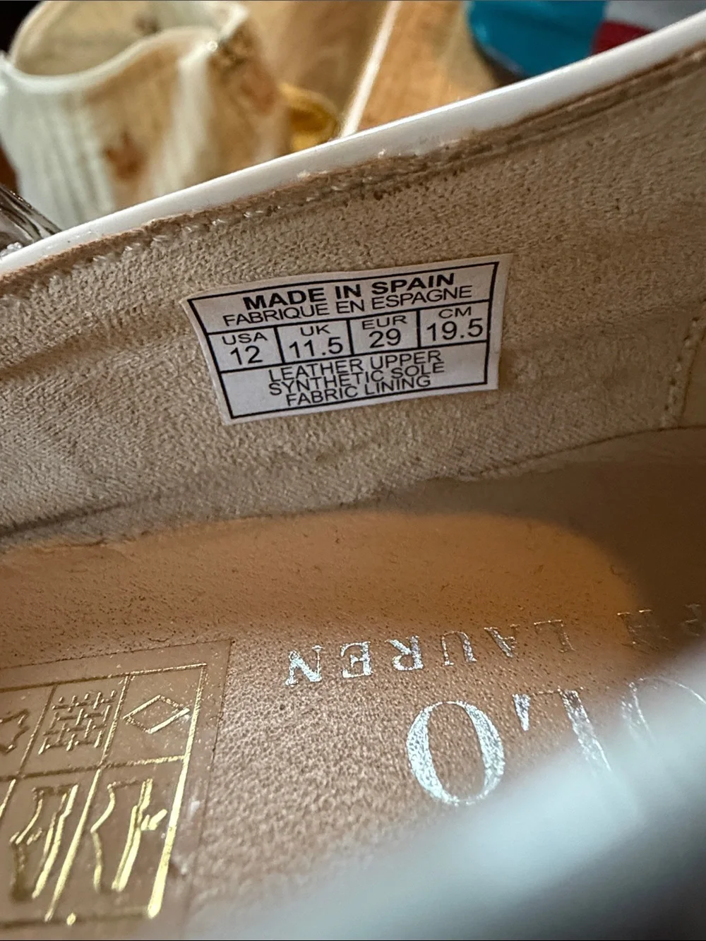 Polo by Ralph Lauren Girls' Cream Patent Mary Jane Shoes